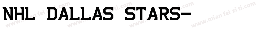 NHL Dallas Stars字体转换